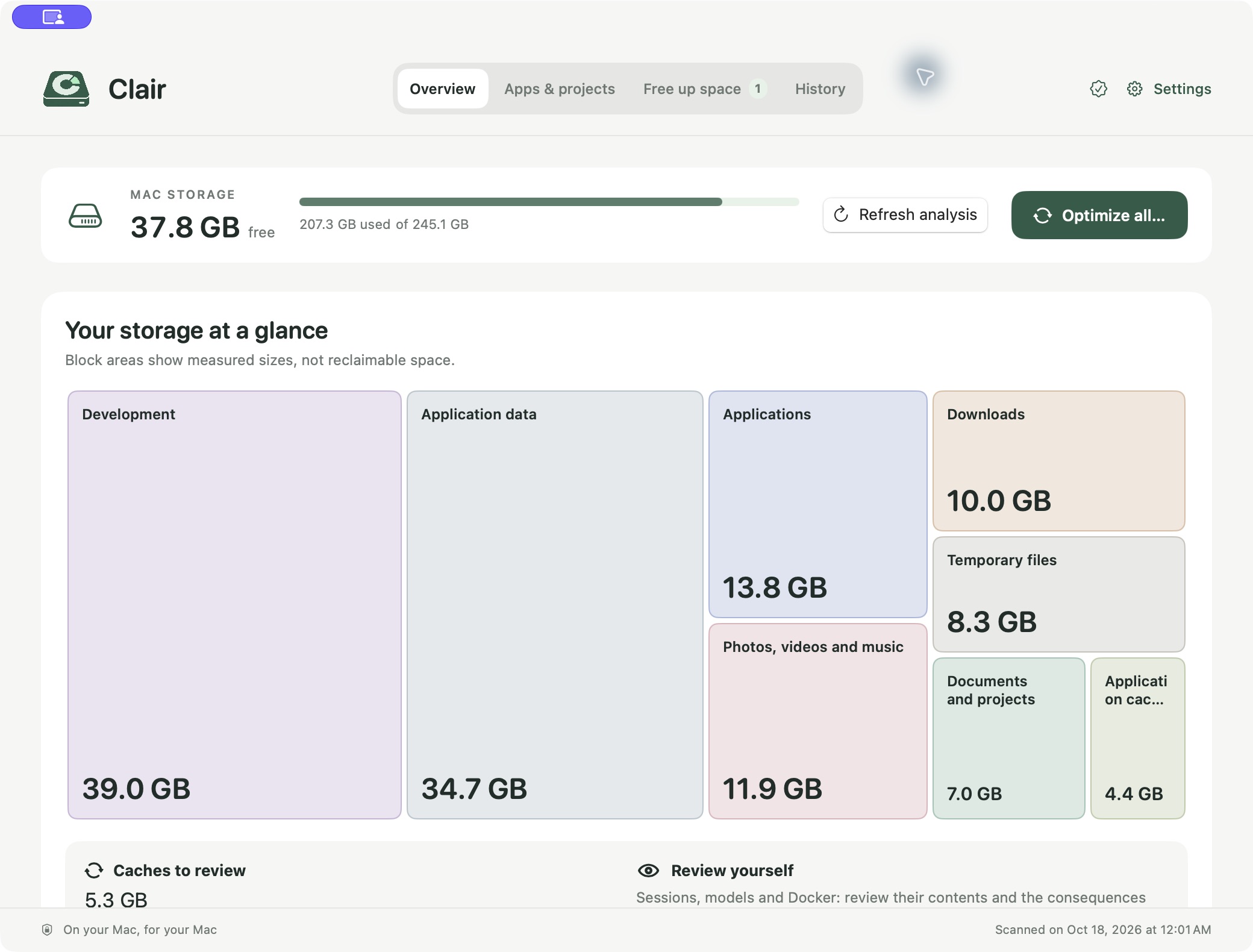 Your storage, at a glance. — Clair 1.0